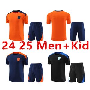 24 25 homens e Kit Kids Holanda Kit Memphis Jersey Jersey Dutch Seleção Nacional Treinando Jersey de Jong Virgil Dumfries Bergvijn Blind de Ligt Futebol camisa 2024