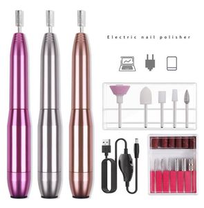 Professionell nagelkonstutrustning ELEKTRISK PERSONER PORTABLE Trådlös laddningsmanikyr Pedicure Nails Drill Machine -enhet med5384538