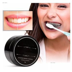 DERETH WHITENING DROW NO ESTOQUE DIÁRIO Uso diário em pó de limpeza oral de embalagem premium ativado a carvão de bambu entrega higiene de beleza de saúde otwfl