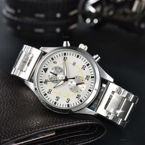 IWCity Watch Men Watch Luxury Mens Big Pilot Watches Auto Mechanical Uhren Super Luminous Date Watchmen Leather Strap Original Box 6DB0