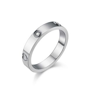 Luxusring für Paare Nicht-Defrmation Light Style Love Ring Womens 18K Modedesign mit Original-Logo-Kartier