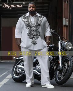 メンズトラックスーツbiggmansプラスサイズのためのサイズ西部デニムビジネス長袖パターンと黒いシャツビッグトール9xl