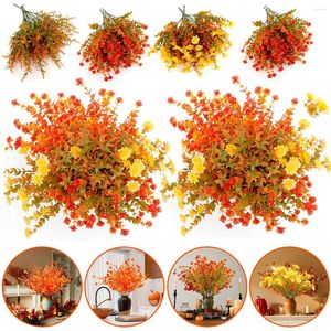 Flores decorativas Decoração de casamento artificial de Halloween Falsa Fall Bouquets Floral