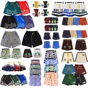 Rhude Shorts Męskie szorty projektant Designer Casual Oversize, Szybkie suche szorty pływackie Vintage Summer Beach Shorts dla mężczyzn Rozmiar S-XL