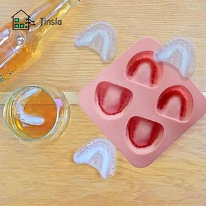 Storage Bottles Durable Funny Gag Gift Easy To Use Ice Cream Mould High-quality Creative Denture Teeth Mold Party Decoration