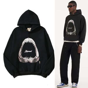 REPRESENT Autumn/Winter Shark Print Youth Fashion American High Street Loose Hooded Sweater Coat Trendy