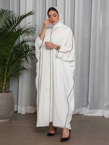 Ethnic Clothing Eid Abaya Dress for Women 2 Piece Dresses Set Woman Party Abayas Ramadan Saudi Arabic Dubai Arab Robe Caftan Vestido Kaftan 2023 T240515