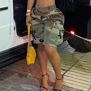 Arrival High Quality Summer Fashion Casual Camouflage Camo Trousers Women Shorts Cargo Pocket Half Pants For Ladies 240516