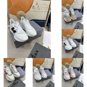 Italien Ny designer Esigner H 641 Casual Shoes H641 H630 Hogans Shoe Womens For Man Summer Fashion Smooth Calfskin Ed Suede Leather High Quality Hogans Sneakers F1D