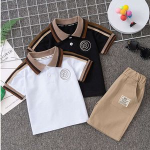 Children Clothing Set Summer 2024 Polo Shirts+shorts 2pcs/set Sport Suits for Kids Boys School Uniform Toddler Outfits Clothes L2405