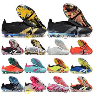 Gift Bag Mens High Ankle Football Boots Accuracies Elites FG Firm Ground Cleats Accuracies.1 Tongued Soccer Shoes Leather Top Outdoor Trainers Botas De Futbol