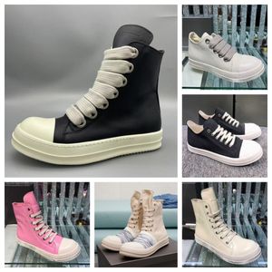 Deigner Hoe Caual Men women boot High Quality Letter Printing Thick Heel Matte Hiny Leather Claic Tyleブートホワイトピンクモールポケットボートフィット