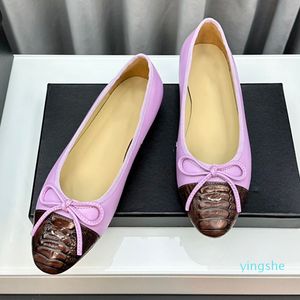 2024 Shoes Splice Contrast Slingback Vingtage Bow Sneakers For Gifts