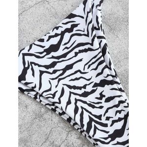 Sexy Micro Bikini 2024 Woman Swimsuit Zebra Stampa zebra di costumi da bagno Women Bay Bikini Set femmina Bareding Beach Wead Wear Biquini Brasile Brasile