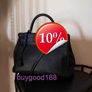 최고의 여성 디자이너 Ekolry Bag Black Togo 가죽 35