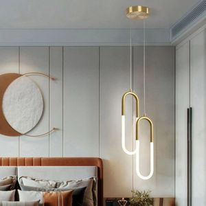 Modern LED -hänge belysning sovrum sovrum ingång hängande lampa badrum inomhus vattentäta dekoration tak