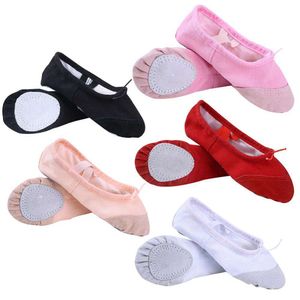 Professional Quality Children Dance Slippers Canvas Soft Sole Belly Yoga Gym Ballet Shoes Girls Woman Man Ballerina L2405 L2405