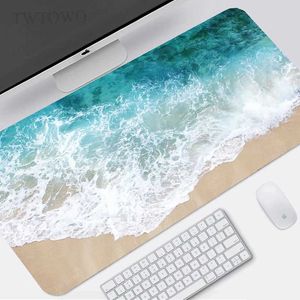 Maus -Pads Handgelenk ruhen Blue Sky Beach Mauspads Gaming XL Neu angepasstes großes HD Mousepad XXL Maus Mat Office Naturalgummi Weiche Nicht -Slip -Laptop J240510