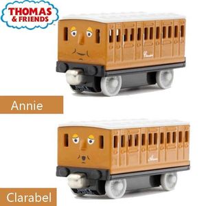 Diecast Model Arabalar True Thomas ve Friends Track Master Train Anne Clabel Metal Metal Plastik Manyetik Demiryolu Otomobil Boy Oyuncak Doğum Günü Hediyesi WX