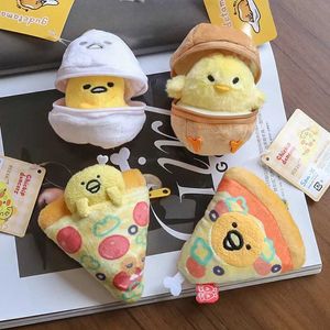 nrio gudetama peluche giocattolo pollo gamba per pizza zaino a pendente portafoglio portachiavi di portafoglio che circonda gli amici regalo di compleanno s516