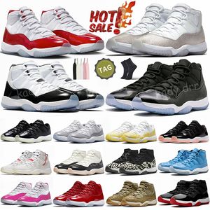11 Basketball Shoes Men Women Cherry 11s Concord Bred Cool Grey Heiress Midnight Navy Gum Space Jam Gamma Blue Rose Gole UNC Trainers Sport Sneakers