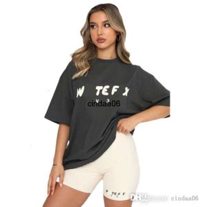2024 Summer Women T-shirts Designer Tops New T Shirt Letter Loose Short Sleeves Tees 9 Colors