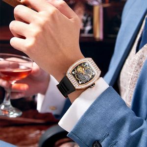 2024 to ulubione 2024 NOWOŚĆ HICH END R MENS W pełni automatyczny mechaniczny zegarek Duży tarcza z Diamond InLay Handsome Trend