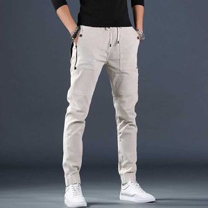 Męskie spodnie jesienne spodnie sztrutarne Mężczyznowe mody swobodne joggery spodnie Y240513