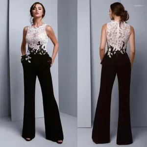 Party Dresses Womens Jumpsuit Elegant Formal Evening 2024 White Lace Black Pantsuits See även Top Prom Bridesmaid Dress Plus S