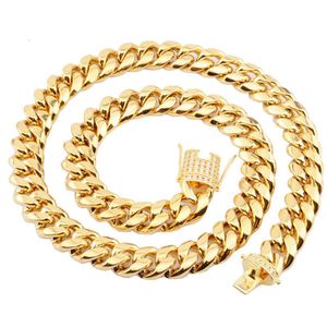 SKA Jewelry Wholesale Round Cuban Jewelry 10K 14K Solid Gold Chain Necklace