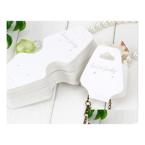 Tags Price Card Stud Earring Necklace Bracelet Hang Jewelry Packaging Display Cards Label 100Pcslot4508307 Drop Delivery Packing Dhqif