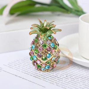 Butelki shinnygifts pełny diament miniaturowy ananasowy biżuter