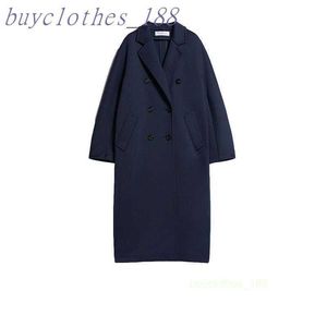 Women's Mid-length Trench Coat Maxmaras Wool Blend Coat Italian Brand Women's Luxury Coat High Quality Cashmere Coat Lcy1