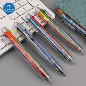 Cancelleria coreana minimalista trasparente a 6 colori a 6 colori Student Office Multi-Color PR Medium Oil