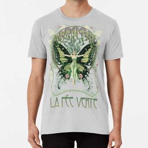 Men's T-Shirts Absinthe T-shirt Green Liquur Decimonianic Retro Old Fairy New Collage Q240515