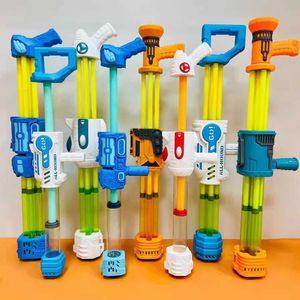 Sand Play Water Fun Summer Summer Super Grande Gatling Pulling Drifting Battle God Tool Tool Childrens Gun Toy H240516