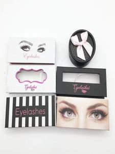 Hela ingen etikettkartong 3D Cosmetics False Mink Eyelash Packaging Box tom Eyelash Case Magnet Box Lashs Paper Box Packag6542395