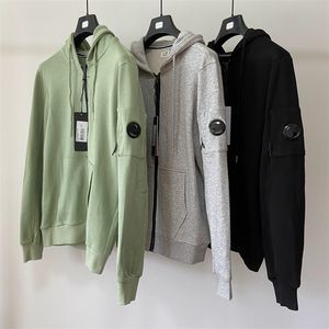 3COLOR One Lens Hoodies con cappuccio rimovibile Cardigan sportivo da uomo con giacca con cappuccio con cerniera r