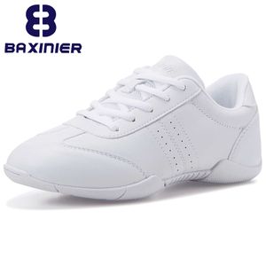 Baxinier Girls Cheer For Women White Cheerleading Dance Sneakers Youth Shool Walking Shoes Treinamento Atlético Tênis L2405 L2405