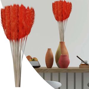 Flores decorativas - Casamento favorito da cor da secura dentro de um buquê natural, é a decoração de casa de decoração artificial cores de outono