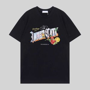 Varumärkesdesigner T-skjorta tees för mens high-end brev tryckt senaste stil hiphop-topp tees skjortor kläder FZ2405161