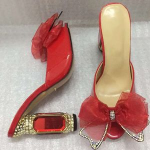 women Ladies 2024 Genuine leather Rhinestone 10CM high heels sandals summer Flip-flops slipper slip-on wedding dress Gladiator shoes diamond Ballots 3D bowtie 6871