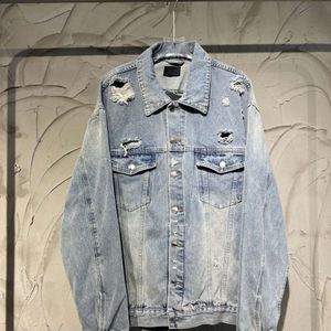 Paris B Home Correct High Version SS Worn Out Denim Loose Jackets For Men And Women Showcasing Luxury Durable Durability