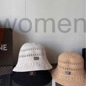 Breda randen hattar hinkdesigner ny ihålig solskydd fiskare hatt för kvinnor, avslappnad och mångsidig, rund topp liten ansikte, fashionabla utflykter, solskade hatt 61ye