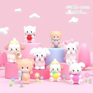 Blind Box Mikko Blind Box Dream Series personagem animada Kawaii Cartoon Creative Desktop Decoration Box misterioso boneca fofa kawaii presente presente wx