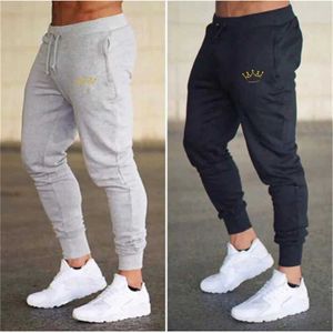 Men's Pants 2024 Spring Autumn Mens Trousers Crown Printed Drawstring Casual Male Sweatpants Jogging Running Pants Breathable Hot Clothing Y240513