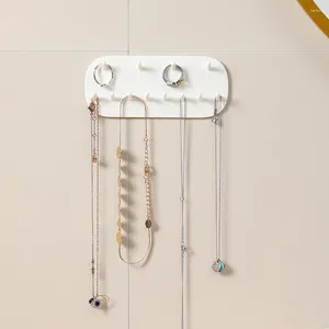 Dekorative Teller Halskette Schmuck Wandhänge Display Ständer Kleber Kleiderbügel für Ringarmband Haarbandhaken Halter Rack Organizer