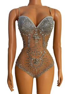 Maternity Photography Props Dress Sparkly Sier Rhinestones Bodysuit See Through Plus Size Pregnant Women Photo Shoot Clothing