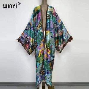 Avrupa Orta Doğu Kimono Kadınlar hırka Stitch Kaftan Kokteyl Sexical Boho Plajı Kapak Upafrican Tatil Uzun Kollu Çöp