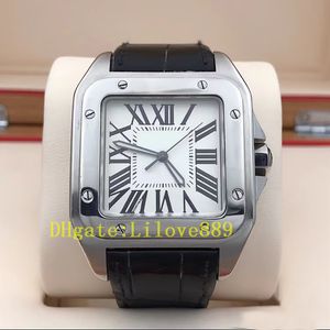 Wysokiej jakości luksusowa marka Zegarek Cal.049 Automatyczne mechaniczne luksusowe zegarek 41 mm szafirowy wodoodporny tarcza, wysokiej jakości skórzany pasek
